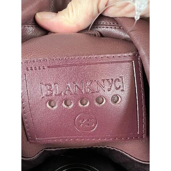 BlankNYC Faux Leather Crop Moto Jacket In Head Over Heels Size XS NWOT $98 MSRP - Picture 6 of 8